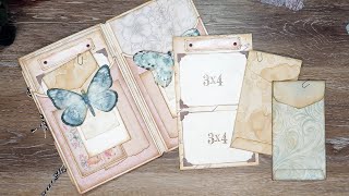 Envelope Inserts Done 2 Ways ~ Wet Embossed & Coffee Stained + Photo Mat Inserts