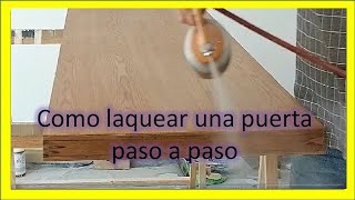 como laquear una puerta de madera