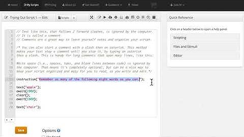 My First Script Video Tutorial