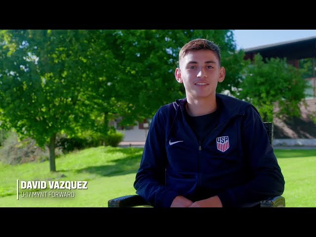 Climbing the pathway | U.S. U-17 MYNT Forward David Vazquez class=