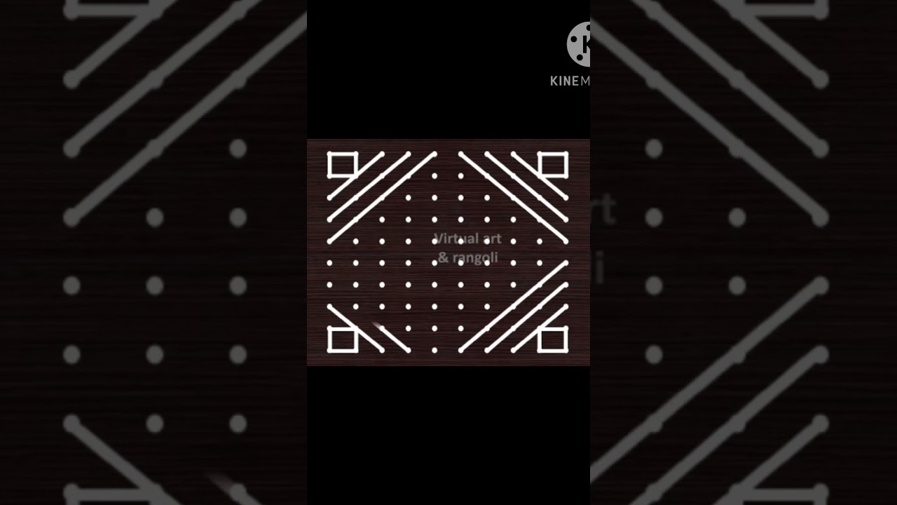 10 to 10 dots rangoli |#Youtubeshorts