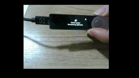 3 - Hướng dẫn reset ví trữ lạnh và restore 24 ký tự có sẵn