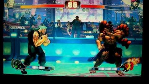 JR RODRIGUEZ ( AKUMA ) VS GeoM MoDInside ( GUILE ) STREET FIGHTER IV ON XBOX 360 GAME 8 OF 18