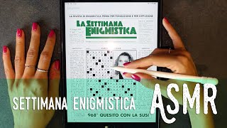 ASMR ita - 📝 SETTIMANA ENIGMISTICA di fine MAGGIO (Whispering) screenshot 3