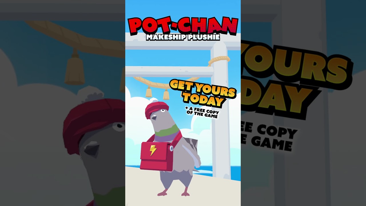 Buy a pigeon plushie and a free game with it!