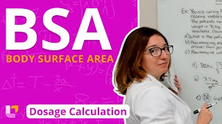 Body Surface Area BSA: Dosage Calculation for Nursing Students | @LevelUpRN