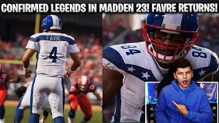 CONFIRMED LEGENDS IN MADDEN 23! BRETT FAVRE, RANDY MOSS, AND MANY MORE! | MADDEN 23 ULTIMATE TEAM