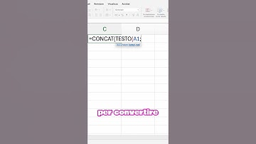 tutorial su come unire testo e data su Excel usando la funzione concatena