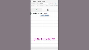 tutorial su come unire testo e data su Excel usando la funzione concatena