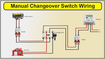 How To Make Manual Changeover Switch Wiring Diagram | manual changeover