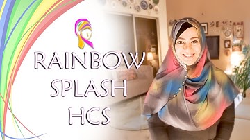 RAINBOW SPLASH HCS / DOUBLE LOOP HIJAB | HIJABEAZE BY UROOJ