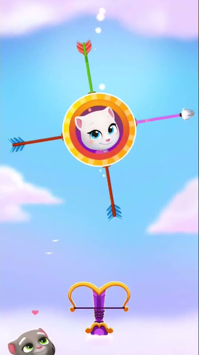 My Talking Tom 2 - mini game Cupid Tom #talkingtom #minigame #fungame #tom