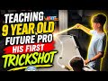 Teaching 9-Year-Old Future Pool Pro ( Teddy “WonderBoy” White ) A Trickshot 🔥🎱