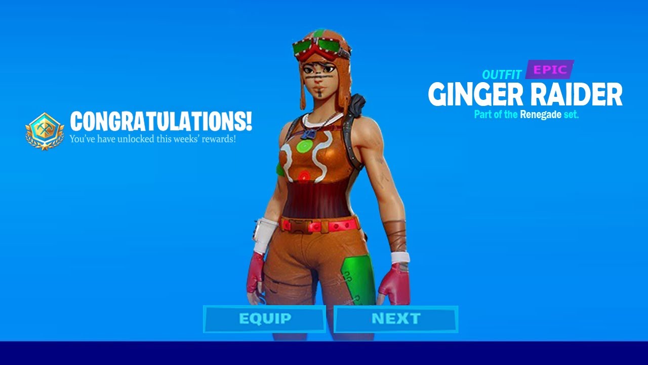 How To Get Ginger Renegade Raider Skin Now Free In Fortnite Unlock Ginger Raider Free Renegade Youtube