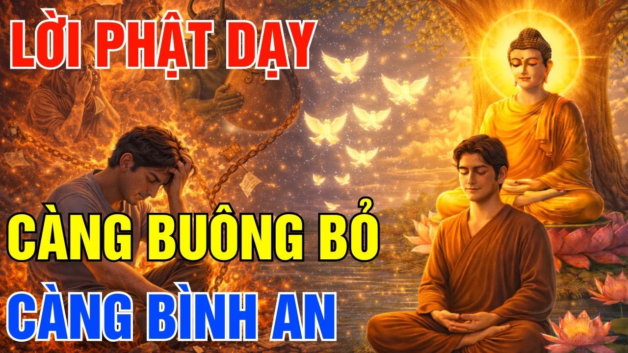 Càng Buông Bỏ, Càng Bình An Và Hạnh Phúc Lời Phật Dạy Giúp Tâm An Lạc Ngay Trong Đời Thường!