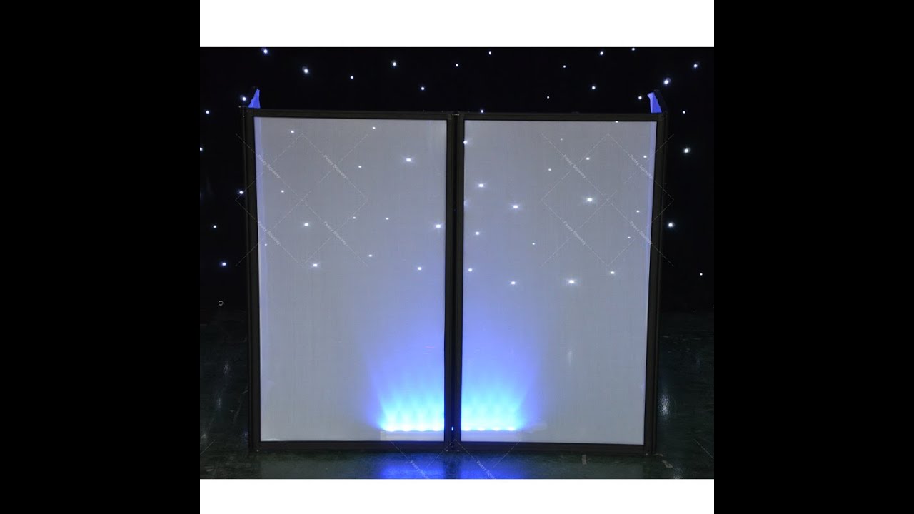 Light Projector Display Scrim DJ Booth Foldable Cover Screen Portable