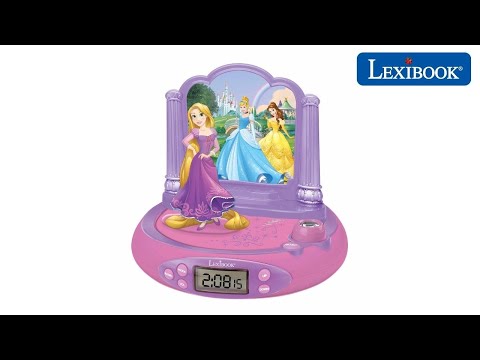 Lexibook Radio réveil projecteur Disney Princesses