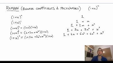 Counting Principle Examples - Binomial coefficients, polynomials and Pascal