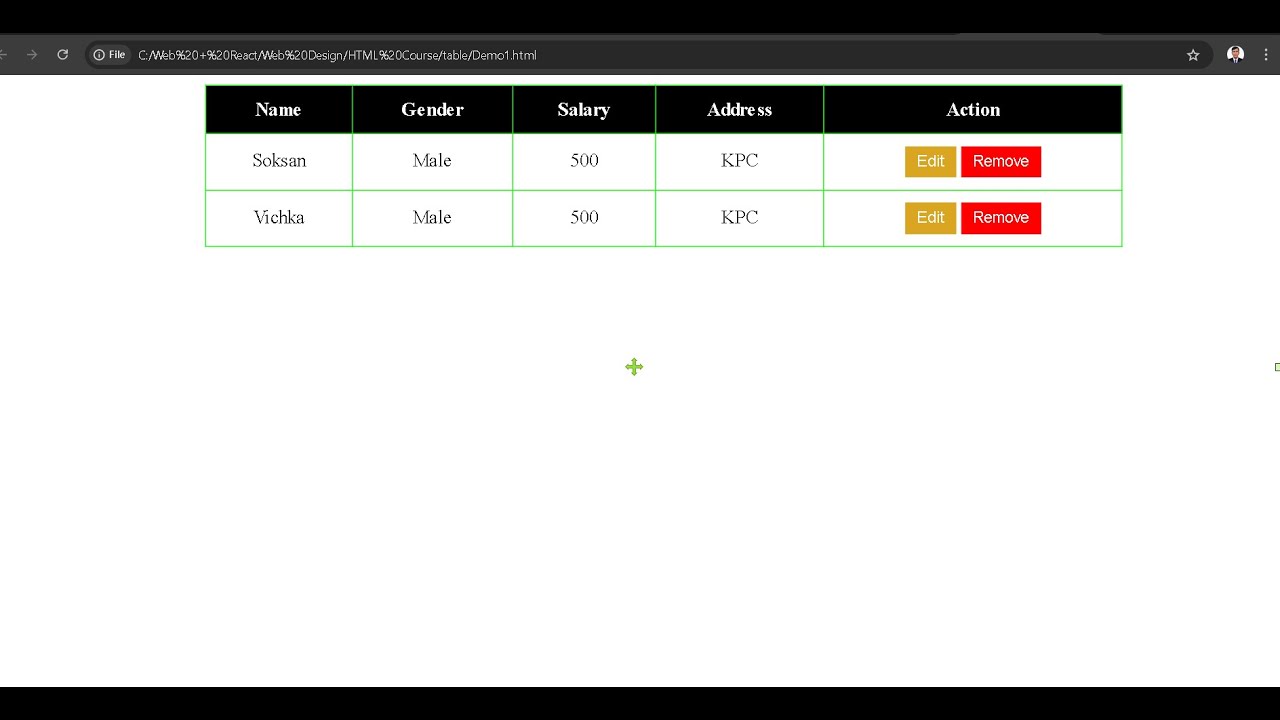 HTML 5 : រៀនអំពីការបង្កើត Table ជាមួយ HTML | HTML 5 | PART 9 - YouTube