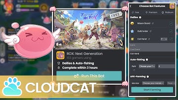 RagnarokX NextGeneration BOT Beginner Tutorial 【CloudCat】Auto Fishing/COC/AFK Farming【Install&Start】