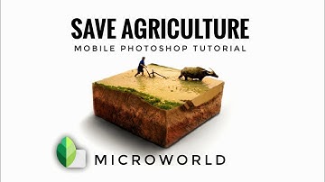 How to create - MICROWORLD - IN MOBILE / SNAPSEED TIPS AND TRICKS - manipulation photoshop tutorial