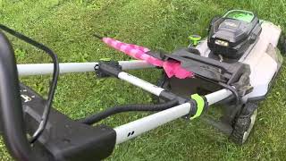 How To Keep Your Electric Mower From Clogging So Much (requires an umbrella and a stick)