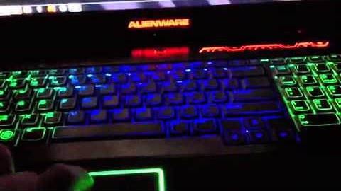 Alienware M17x r3 keyboard lighting effects