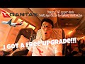 I got a Free Business Class Upgrade!!! Qantas B747 Santiago Chile to Sydney Australia Flight Review