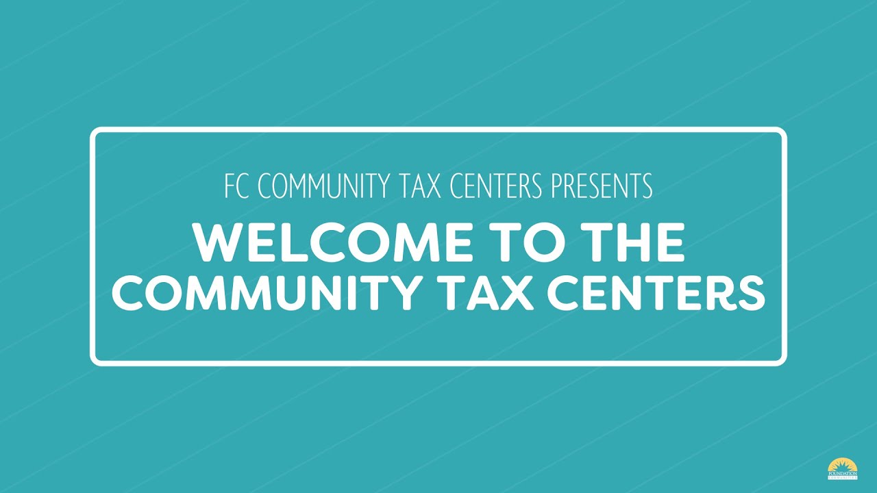 Volunteers! FC Community Tax Centers (2020 Tax Season) YouTube