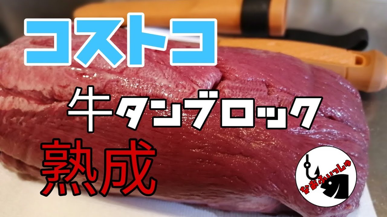 【キャンプ飯】コストコの牛タンブロックをピチットシートで熟成させて食べちゃいます。 - YouTube