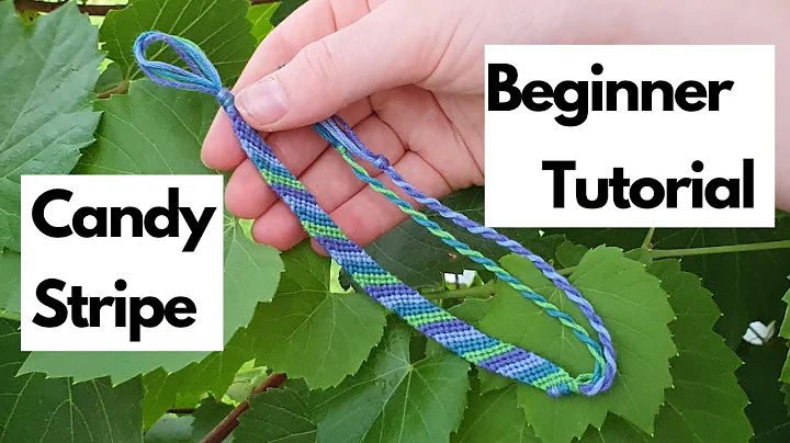 Beginner Candy Stripe Bracelet Tutorial || Friendship Bracelets