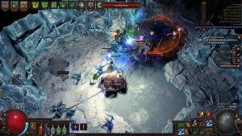 Path of Exile 3.5 starter build testing -Leveling in Delves Charged Dash HOA Necro