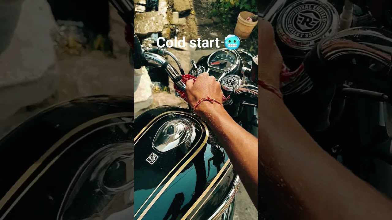 Bullet ka cold start 🥶