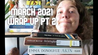 Wrap-Up March 2021 pt 2
In this video, I talk about the 5 books I read in the second half of March
BOOKS MENTIONED
The Return by Hisham Matar
Exhalation: Stories by Ted Chiang
Stories of Your Life and Others by Ted Chiang
Akin by Emma Donoghue
The Subtle Knife (His Dark Materials 2) by Philip Pullman
The Map of Salt and Stars by Zeyn Joukhatar Wrap-Up March 2021 pt 2