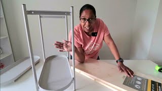 * IKEA HACK * turning the olivblad plant stand into a wood accent side table