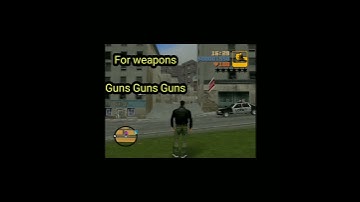 gta 3 guns cheat codes #short #gta5