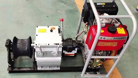 Máy tời cáp chạy xăng dầu 3 tấn, 5 tấn, 8 tấn