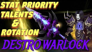 TBC Destruction PvE QUICK Guide! | Stat Priority, Talents, and Single Target Rotation!