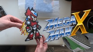 Zero (Mega Man X) Perler Beads Timelapse