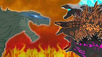 Godzilla Earth vs Legendary vs Shin vs Ultima  |  FULL BATTLE