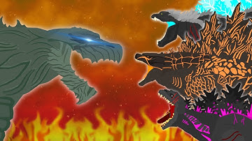 Godzilla Earth vs Legendary vs Shin vs Ultima  |  FULL BATTLE