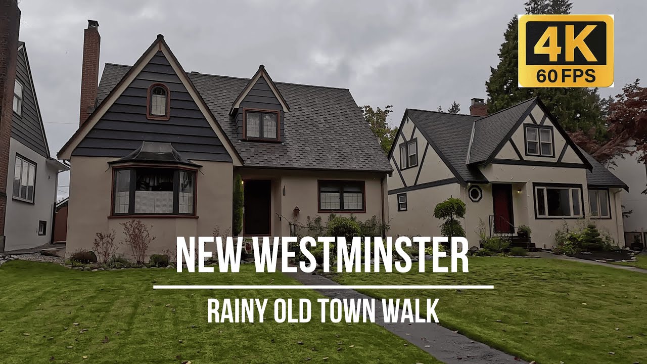 Rainy Walk in Historic New Westminster 🌧️ | Queens Park & Charming Streets | BC, Canada 🇨🇦 
