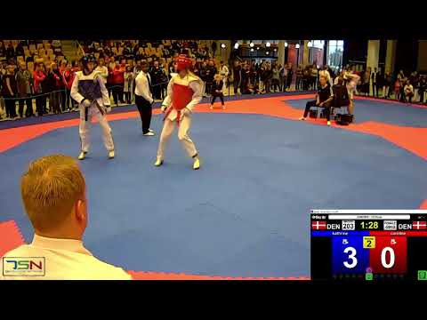 203 NORDENTOFT FREDERIKSEN, KATH DEN   ESBJERG CITY TAEKWONDO KLUB vs BJERRING RASMUSSEN, CAROLIN DE