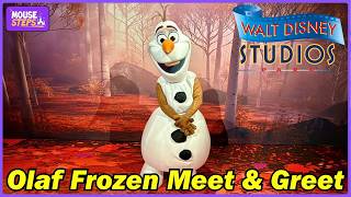 Olaf Frozen Meet And Greet At Walt Disney Studios Park Before World Of Frozen Opening - March 2026