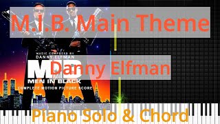 🎹Solo & Chord, M.I.B. Main Theme, Danny Elfman, Synthesia Piano