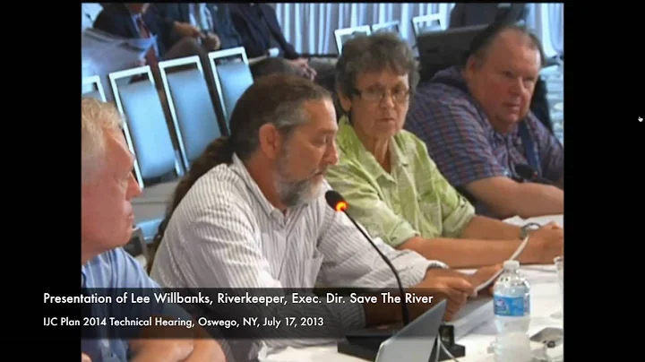 Save The River Presentation on need for Plan 2014