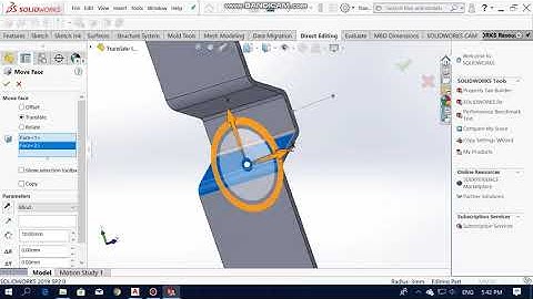 Move or Translate Face Feature on Solidworks