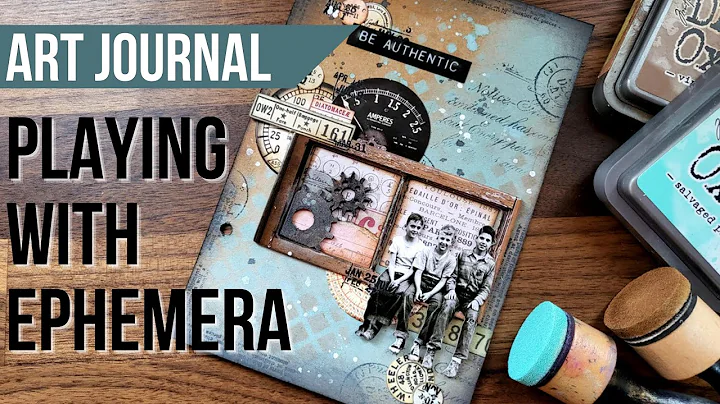 art journal - EASY using vintage ephemera