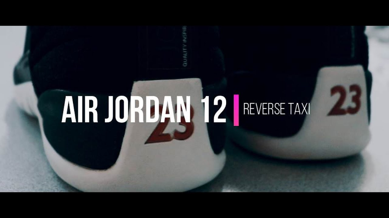 jordan 12 taxi on feet