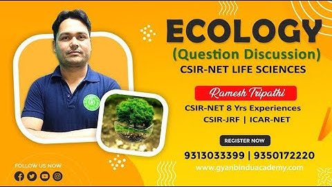 CSIR-NET-JRF|| Ecology Question Discussion | GATE | DBT | ICMR | TIFR | JNU | IISc | IAS | IFoS